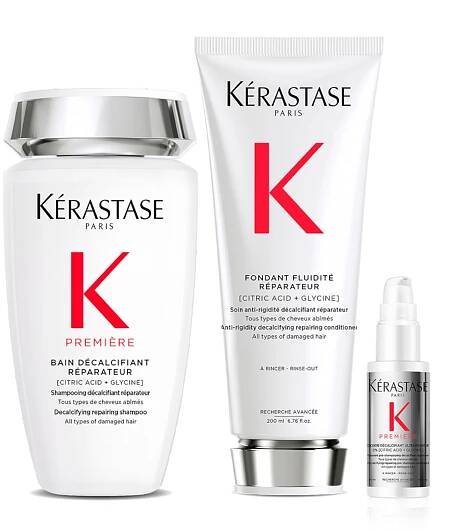 Sada pro obnovu poškozených vlasů Kérastase Premiére + předšamponová péče 45 ml zdarma + dárek zdarma