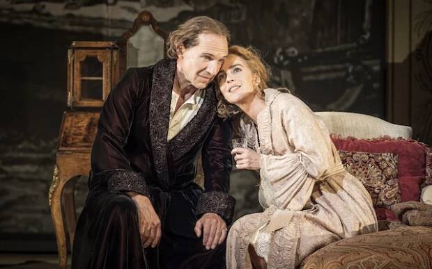 Ralph Fiennes and Miranda Raison in Grace Pervades, Bath