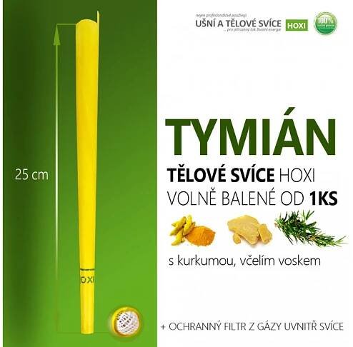 Ušní a tělové svíčky HOXI® s Tymiánem