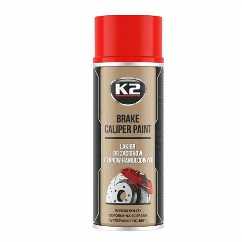 K2 BRAKE CALIPER PAINT 400 ml ČERVENÁ - barva na brzdové třmeny a bubny