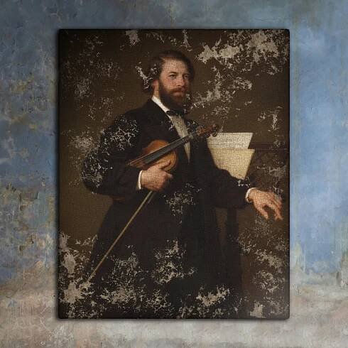 Malba portrétů "Joseph Joachim" - Eduard Bendemann
