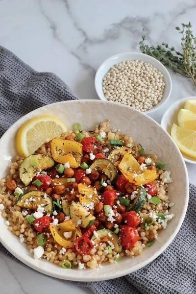 mediterranean couscous bowl