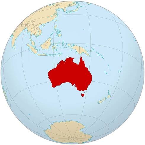 Soubor:LocationAustralia (orthographic).svg – Wikipedie