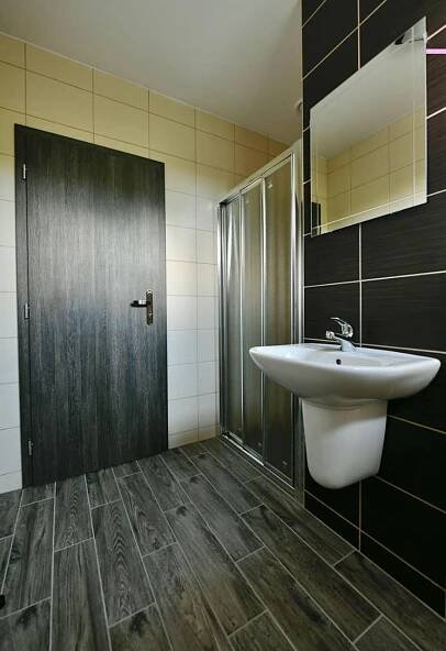 Koupelna v ubytování Wellness Hotel Fridrich