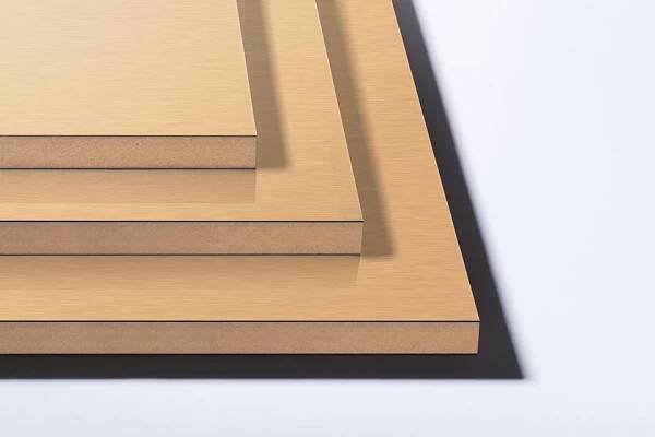 MDF LAM AL05/AL05 Měď broušená 2800/1300/18,7
