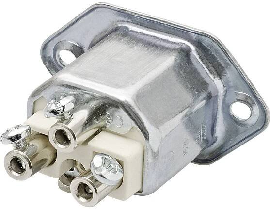 Kalthoff 444055 IEC konektor C15/C16 444 vestavná zástrčka Počet kontaktů: 2 + PE 16 A kov 1 ks