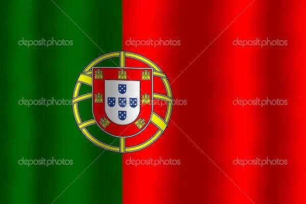 Mávání vlajkou Portugalska