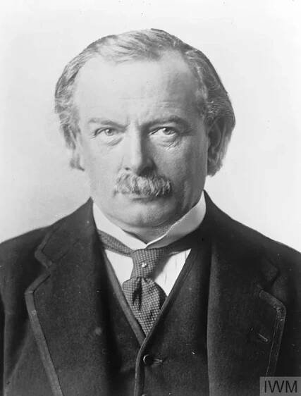 Portrait of David Lloyd George.