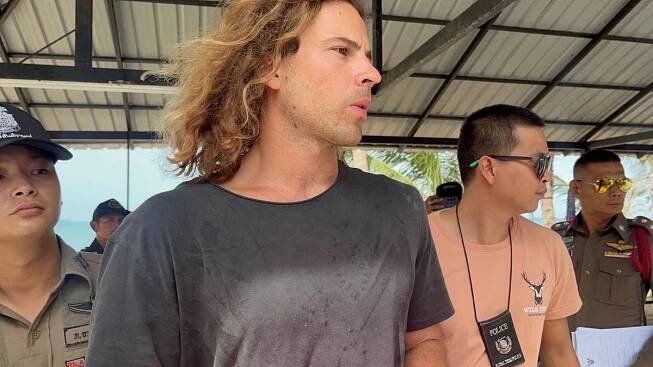 Daniel Sancho, the son of Spanish actor Rodolfo Sancho Aguirre assists Thai police with investigations after he was arrested on charges of murder