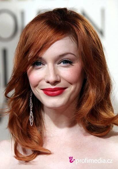 Christina Hendricks - celebrity účes - HappyHair