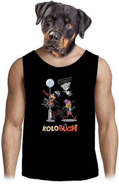 Kolobuch pánské tílko Black – digi-tisk (na objednání)