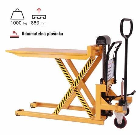 paletový vozík nůžkový stůl eulift PL100S