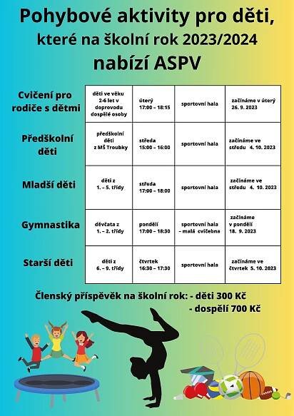 Pohybové aktivity pro děti - TJ Sokol Troubky