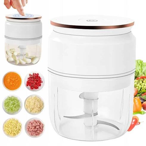 ELEKTRICKÝ DRTIČ NA ZELENINY CIBULE MIXÉR NA ČESNEK 300 ML