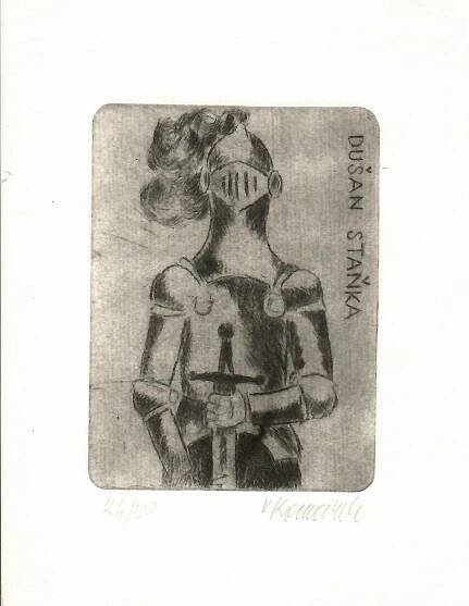Vladimír Komárek - [Ex libris] Dušan Staňka - Ztichlá klika - galerie 