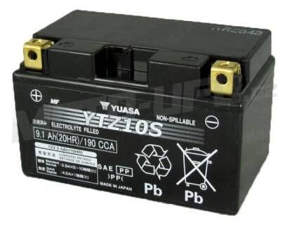 YUASA baterie YTZ10S (12V 8.6Ah) aktivovaná ve výrobě