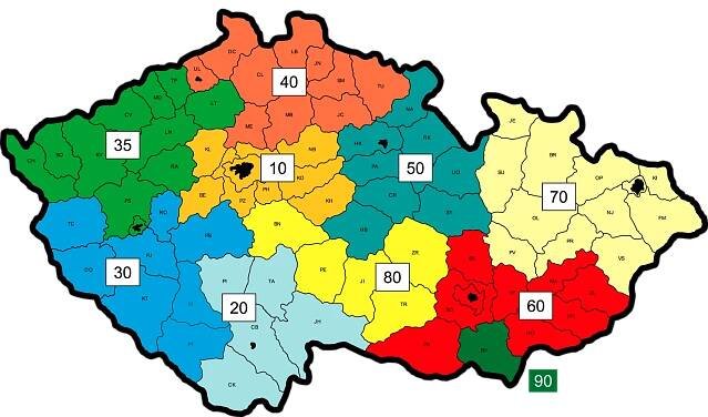Mapa Regiony SPZO 23
