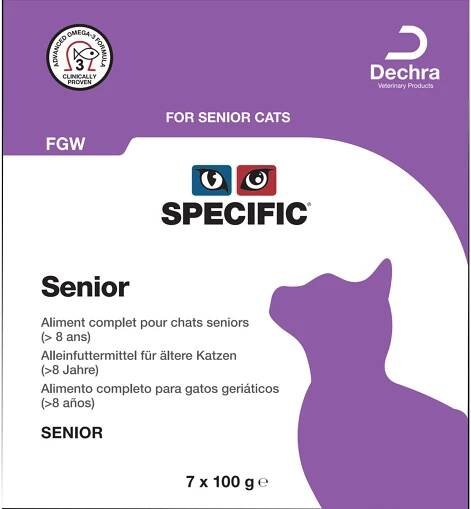 Buy Dechra Specific - FGW - Senior - Wet Cat Food 7x100g online