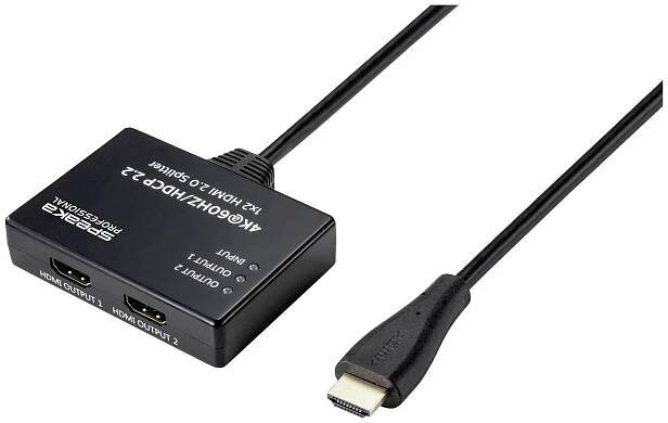SpeaKa Professional SP-9443508 1 + 2 porty HDMI rozbočovač černá
