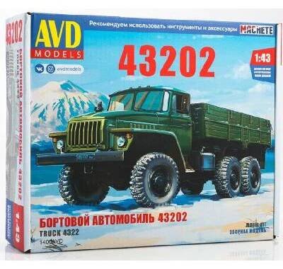 AVD Models - URAL 43202, nákladní vůz, Model Kit 1400, 1/43