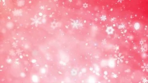 Zářivé sněhové vločky Float ve vzduchu a lesk na pozadí červené smyčky. Částice sněhová vločka sněžení bezproblémově smyčky černé alfa fabion animace — Stock záběr