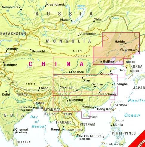 Čína Severovýchod (China Nort-East) 1:1,75m mapa Nelles | International Travel Maps CZ