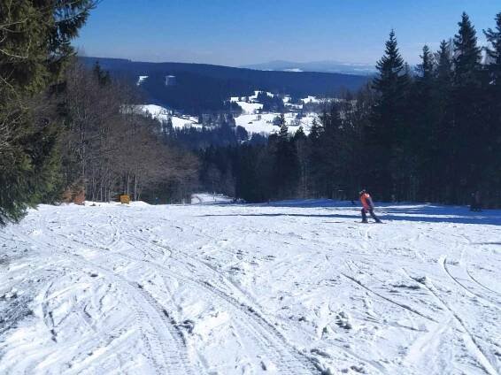 Ski centrum Říčky v Orlických horách.