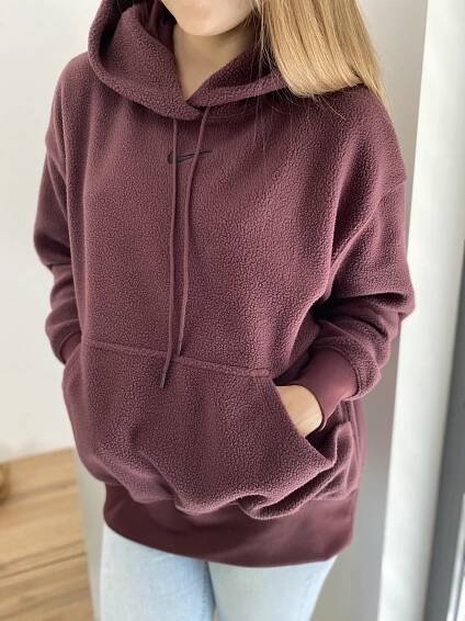 Dámská mikina NIKE vínová DQ6840-652