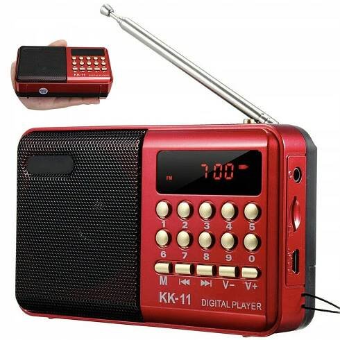 MINI PŘENOSNÉ KAPESNÍ FM AM USB KUCHYŇSKÉ RÁDIO S AKUMULÁTOR, MALÉ
