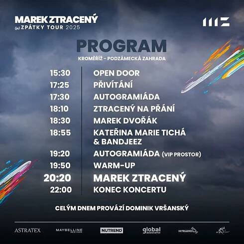 Marek Ztracený (je)ZPÁTKY TOUR 2025 - Arcibiskupský zámek v Kroměříži