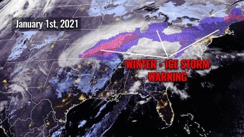 The first 2021 winter storm update: millions under winter and ice storm warnings across the Midwest, storm heads into the Northeast United States tonight