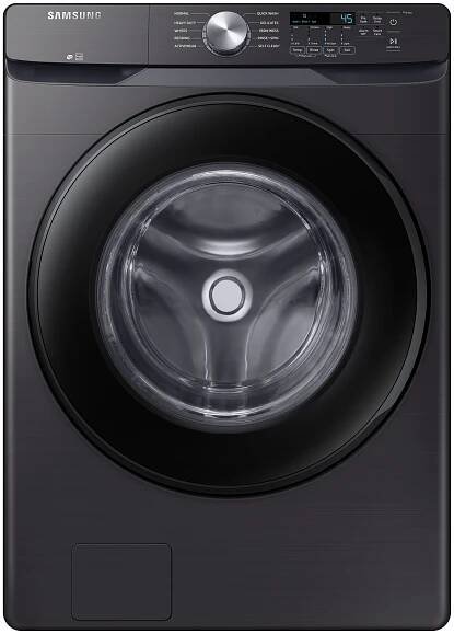 Black washing machine