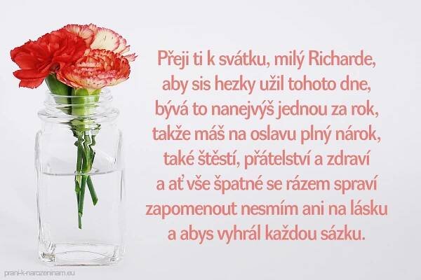 Přání k svátku pro Richarda