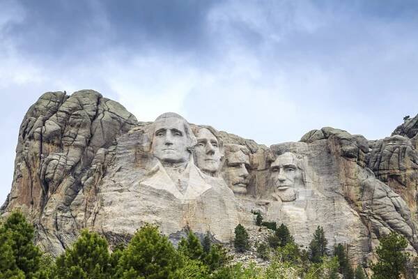 Prezidenti mount rushmore Národního památníku. — Stock obrázek