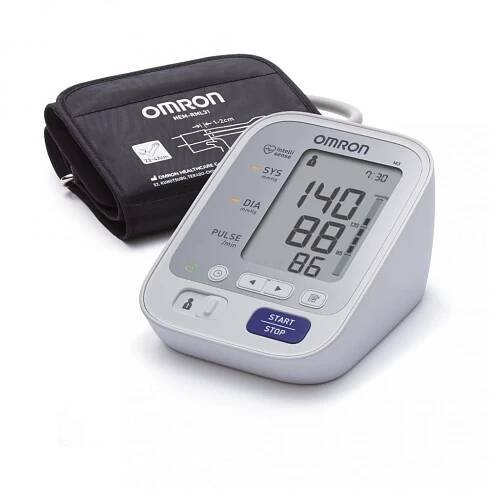 OMRON M3 s barevným indikátorem hypertenze + zdroj
