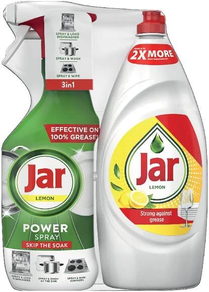 Čistič ve spreji 3v1 Power Jar + prostředek na nádobí Jar levně | Kupi.cz