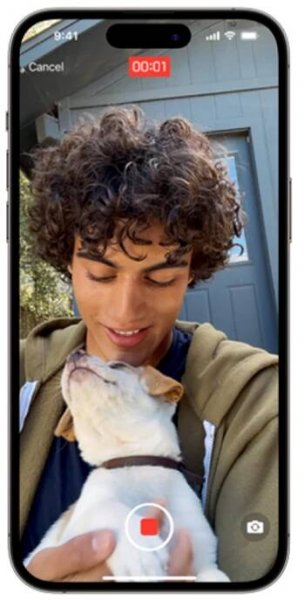 FaceTime on an iPhone