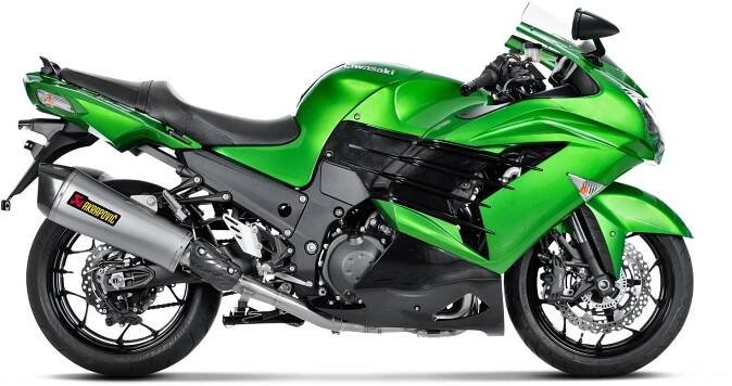 Akrapovič výfukový systém Titanium pro Kawasaki ZZR 1400, ZX14R (12-17)