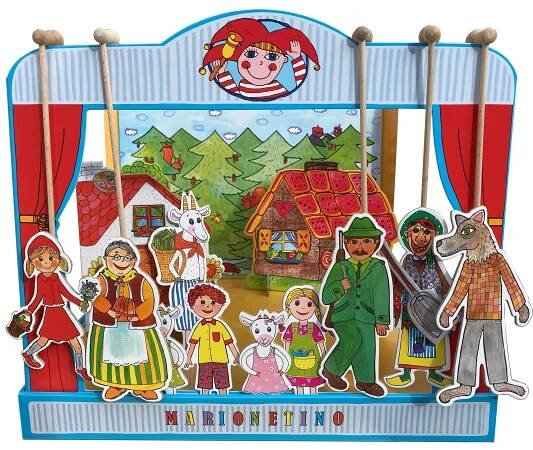 Marionetino Loutkové divadlo 3 pohádky Karkulka Perníková chaloupka O kůzlátkách
