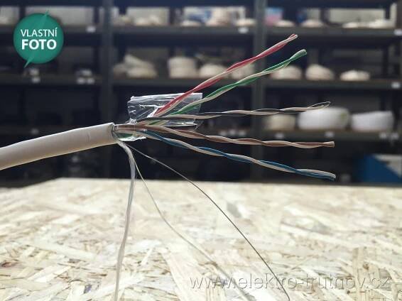 SYKFY 5x2x0.5 sdělovací kabel bílá izolace