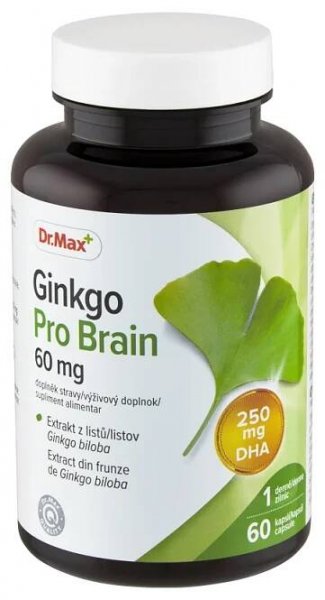 Dr. Max Ginkgo Pro Brain 1×60 cps, výživový doplnok