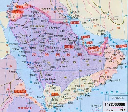 Maps of Saudi Arabia | Collection of maps of Saudi Arabia | Asia | Mapsland | Maps of the World