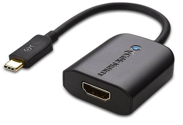 USB Type C (USB-C & Thunderbolt 3 Port Compatible) to 4K 60Hz HDMI Adapter