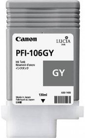 Originální inkoust Canon PFI-106Gy (6630B001), šedý, 130 ml