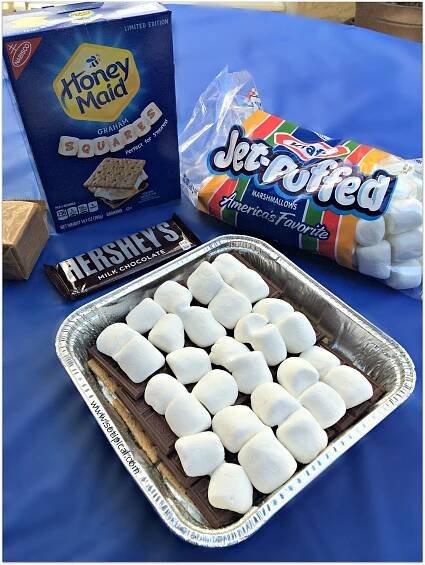 S'Mores Cake On The Grill