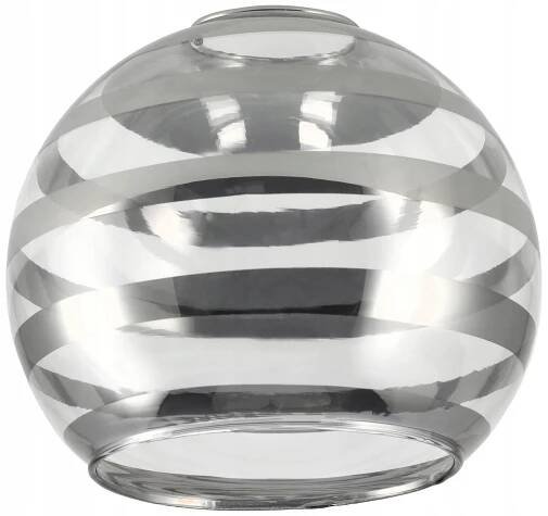 Skleněné stínítko pro stolní stropní lampu, lustr, koule, horizontální pruhy