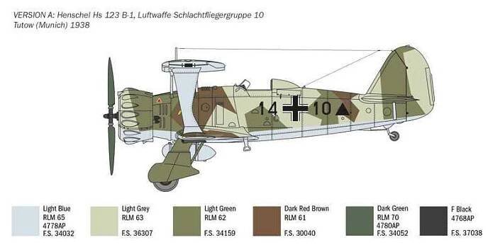 Italeri - Henschel Hs 123 (1:48) - 2819 - MJ Modely.cz