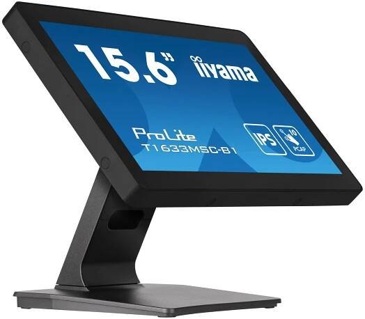iiyama ProLite T1633MSC-B1 počítačový monitor 39,6 cm (15.6") 1920 x 1080 px Full HD LCD Dotyková obrazovka Černá