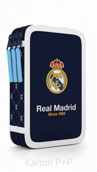 Penál třípatrový prázdný Real Madrid