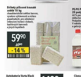 Globus Brikety pilinové hranaté světlé nabídka